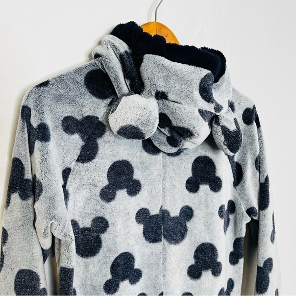 Disney Mickey Mouse-Print Fleece Onesie. Size Small. - Picture 10 of 16